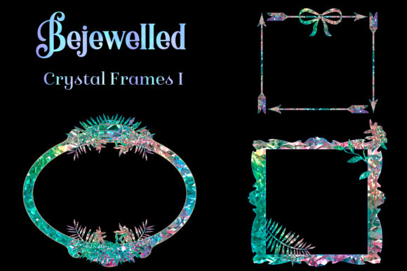 Download Bejewelled Crystal Frames I - Premium Resources
