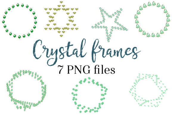 Download Emerald Diamond Borders, Green Crystal F - Premium Resources