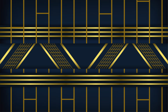Download Dark Blue Gold Horizontal Background - Premium Bundle